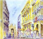 Street Scene, Puerto Rico by J. Presley