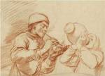 Studies of a Man Smoking and a Man Drinking by Dirk Helmbreker