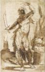 Study for the Figure of Abraham by Domenico Beccafumi