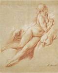 Study of a Reclining Nude by Francois Boucher