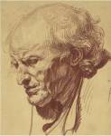 Study of the Head of an Old Man by Jean-Baptiste Greuze