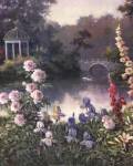 Summer Garden Triptych by T.C. Chiu