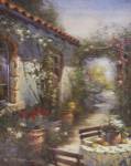 Sun Drenched Courtyard by Paul Mathenia