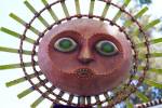 Sun Mask during Summer Solstice Celebration in Santa Barbara, California by Panoramic Images