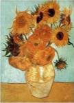 Sunflowers on Blue, 1888 by Vincent van Gogh