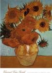 Sunflowers on Blue, 1888 by Vincent van Gogh