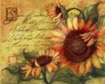 Sunflowers On Gold by Susan Winget