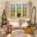 Sunny Day Bath II by Charlene Olson