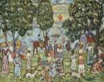Sunset, about 1915-18 by Maurice Brazil Prendergast
