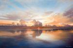 Sunset over Lake by Bruce Nawrocke
