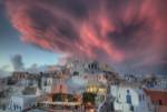 Sunset over Oia, Santorini, Greece by Darrell Gulin / Danita Delimont
