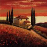 Sunset Over Tuscany II by Santo Devita