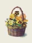 Sunshine Pansy Basket by Mary Kay Krell