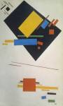 Suprematist painting (with black trapezium and red square), 1915 by Kasimir Malevich