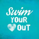 Swim Your Heart Out - Teal Vintage by Sports Mania