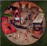 Tabletop of the Seven Deadly Sins and the Four Last Things, detail of Hell, c.1480 by Hieronymus Bosch