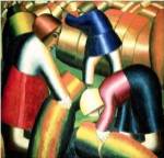 Taking in the Rye, 1912 by Kasimir Malevich
