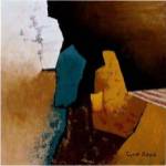 Teal Abstract I by Cyndi Schick