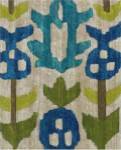Teal Ikat IV by Chariklia Zarris