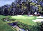 The 13th At Augusta-Azalea by Bernard Willington