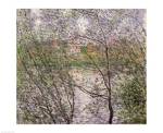 The Banks of the Seine or, Spring through the Trees by Claude Monet