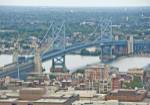 The Benjamin Franklin Bridge (aerial) by Erin Clark