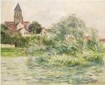 The Church and the Seine at Vetheuil, 1881 by Claude Monet