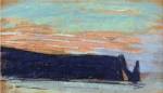 The Cliff at Etretat by Claude Monet