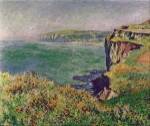 The Cliff at Varengeville, 1882 by Claude Monet