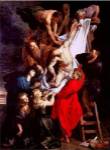 The Descent from the Cross, central panel of the triptych by Peter paul Rubens