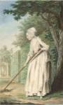 The Duchess of Chaulnes as a Gardener in an Allee by Louis Carrogis Carmontelle