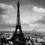 The Eiffel Tower, Paris France, 1897 by Tavin