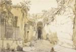 The Entrance to the Grotto at Posilipo by Claude-Joseph Vernet