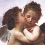 The First Kiss by William Adolphe Bouguereau
