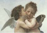 The First Kiss by William Adolphe Bouguereau