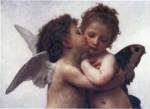 The First Kiss by William Adolphe Bouguereau