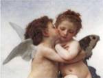The First Kiss by William Adolphe Bouguereau