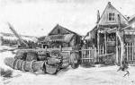 The fish drying barn at Scheveningen, c.1882 by Vincent van Gogh