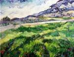 The Green Wheatfield behind the Asylum, 1889 by Vincent van Gogh