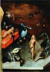 The Last Judgement (Altarpiece): Detail of Musical Instruments by Hieronymus Bosch