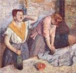 The Laundresses, c.1884 by Edgar Degas