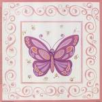 The luntz collection - Butterfly II Size 8x8 by The Luntz Collection