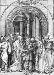 The marriage of the Virgin, from the 'Life of the Virgin' by Albrecht Durer