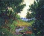 The Marsh at Fort Morgan by Marian Hirsch