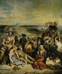 The Massacre of Chios Greek Families Waiting for Death or Slavery, 1824 by Eugene Delacroix