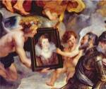 The Medici Cycle: Henri IV  Receiving the Portrait of Marie de Medici by Peter paul Rubens