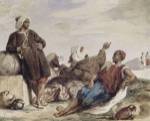 The Muleteers of Tetouan by Eugene Delacroix