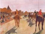 The Parade, or Race Horses in front of the Stands by Edgar Degas