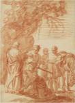The Prophet Elisha and the Shunammite Woman by Claes Cornelisz Moeyaert