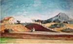 The Railway Cutting by Paul Cezanne